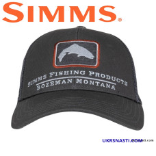 Кепка Simms Small Fit Trout Icon Trucker Carbon